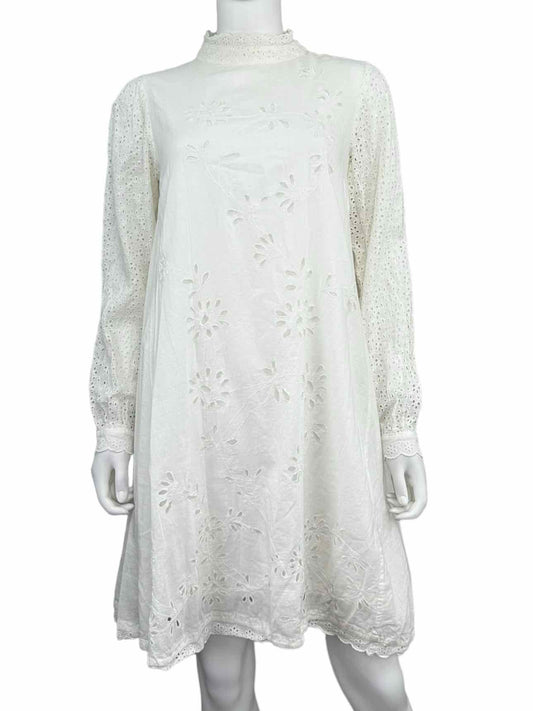 by TiMo White Eyelet Dress Size S