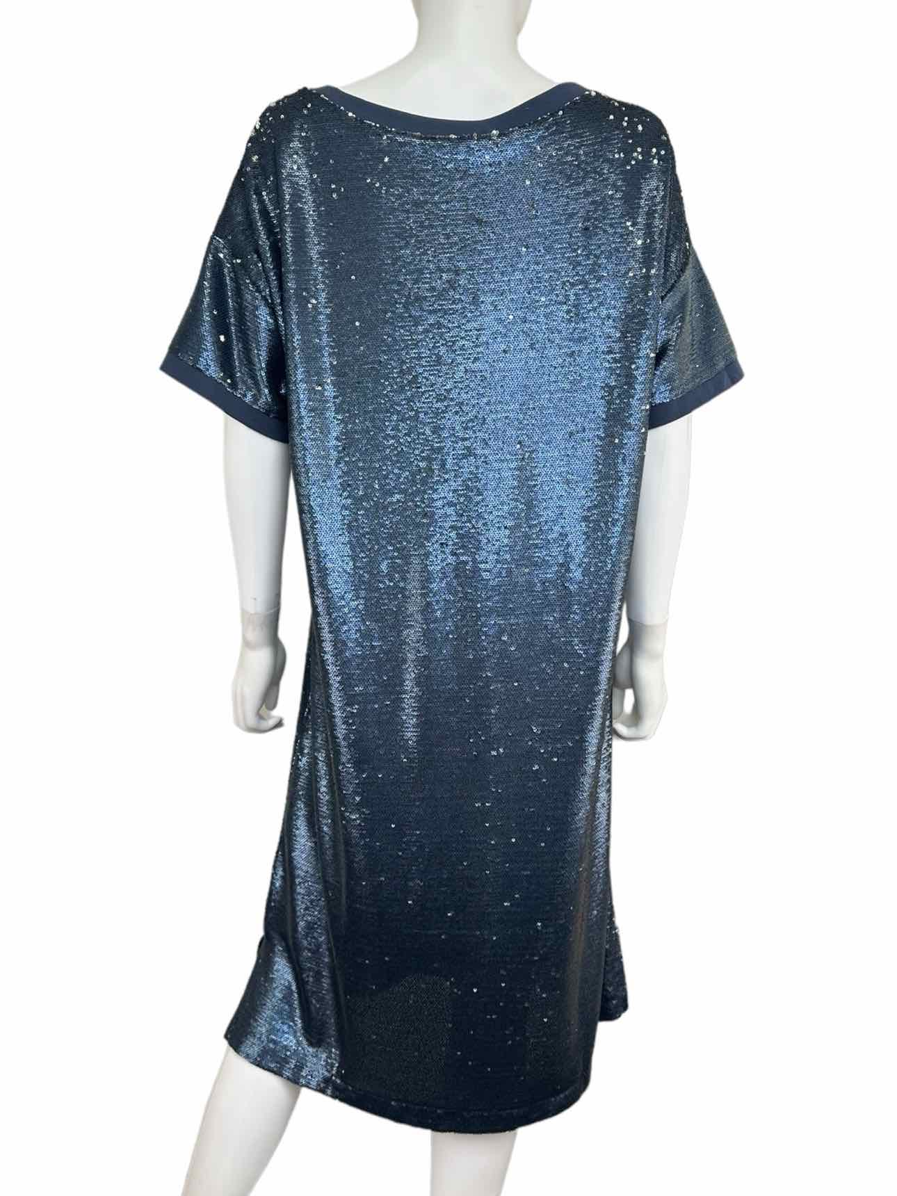 moulinette soeurs NWT Blue Sequined Cocktail Dress Size XL