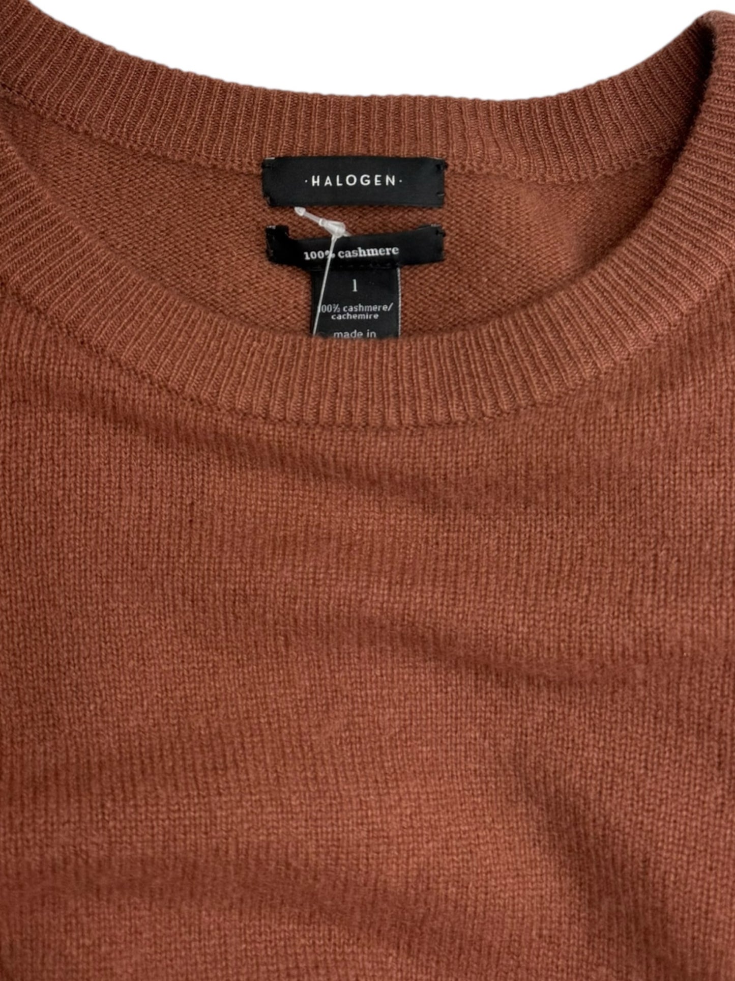 Halogen Brown 100% Cashmere Sweater Size M