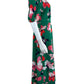 VINCE CAMUTO NWT Green Floral Pebble Crepe Mini Dress Size 6