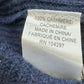MILLY Navy 100% Cashmere Cold Shoulder Sweater Size S