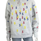 Supreme Gray Embroidered S Hoodie Size S