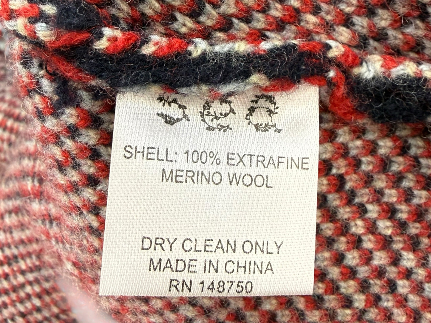 SEA New York Ayla Fair Isle Sweater Cardigan Size S