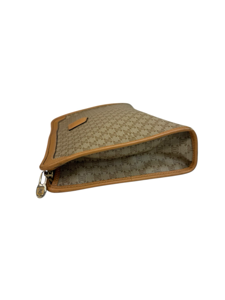 CELINE Vintage Beige Macadam Clutch