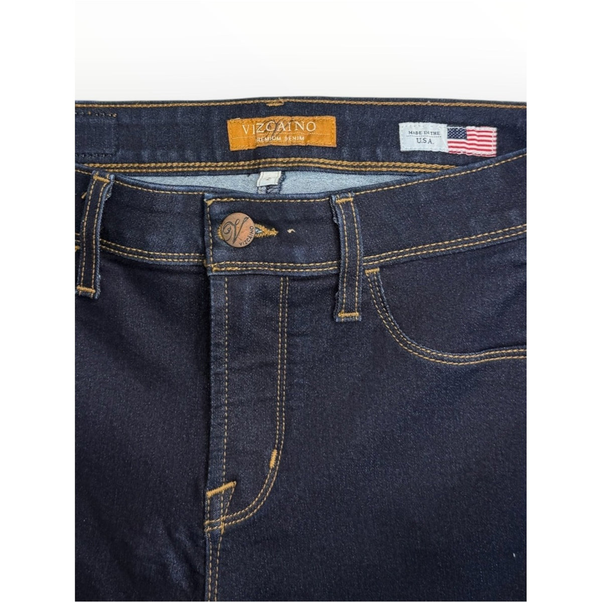 Vizcaino Premium Denim Blue Skinny Jeans Size 2