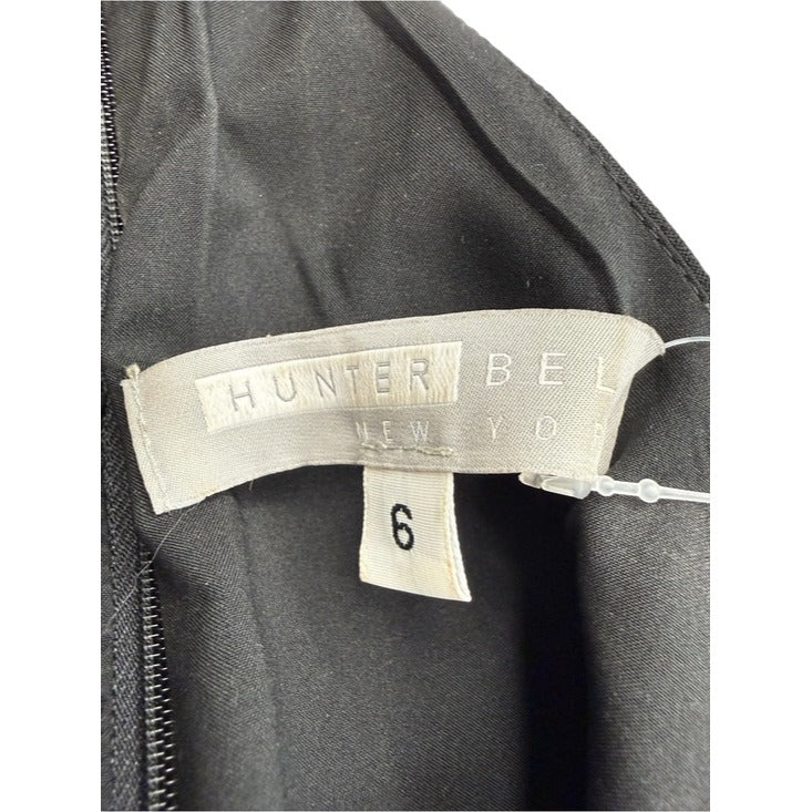 Hunter Bell Black Halter Cocktail Dress Size 6