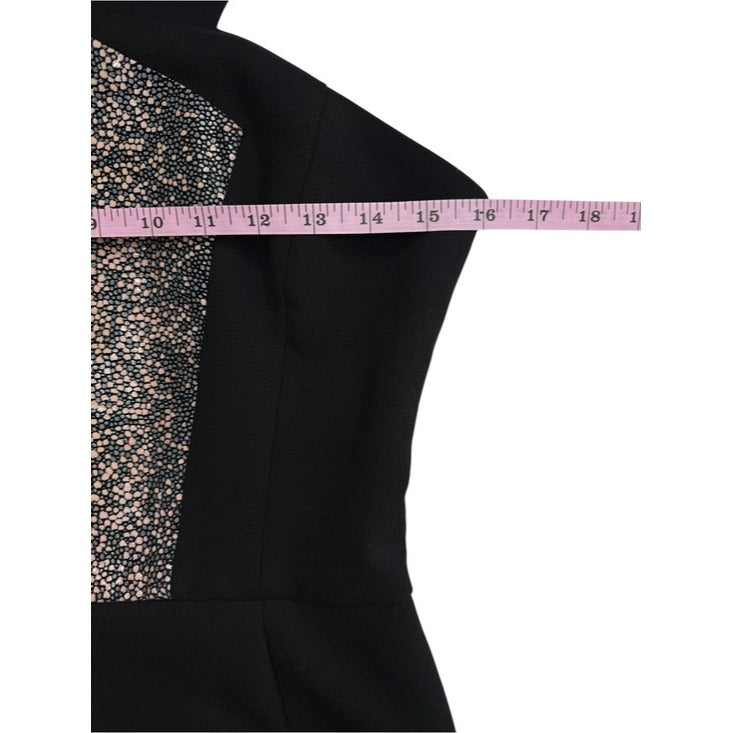 Hunter Bell Black Halter Cocktail Dress Size 6