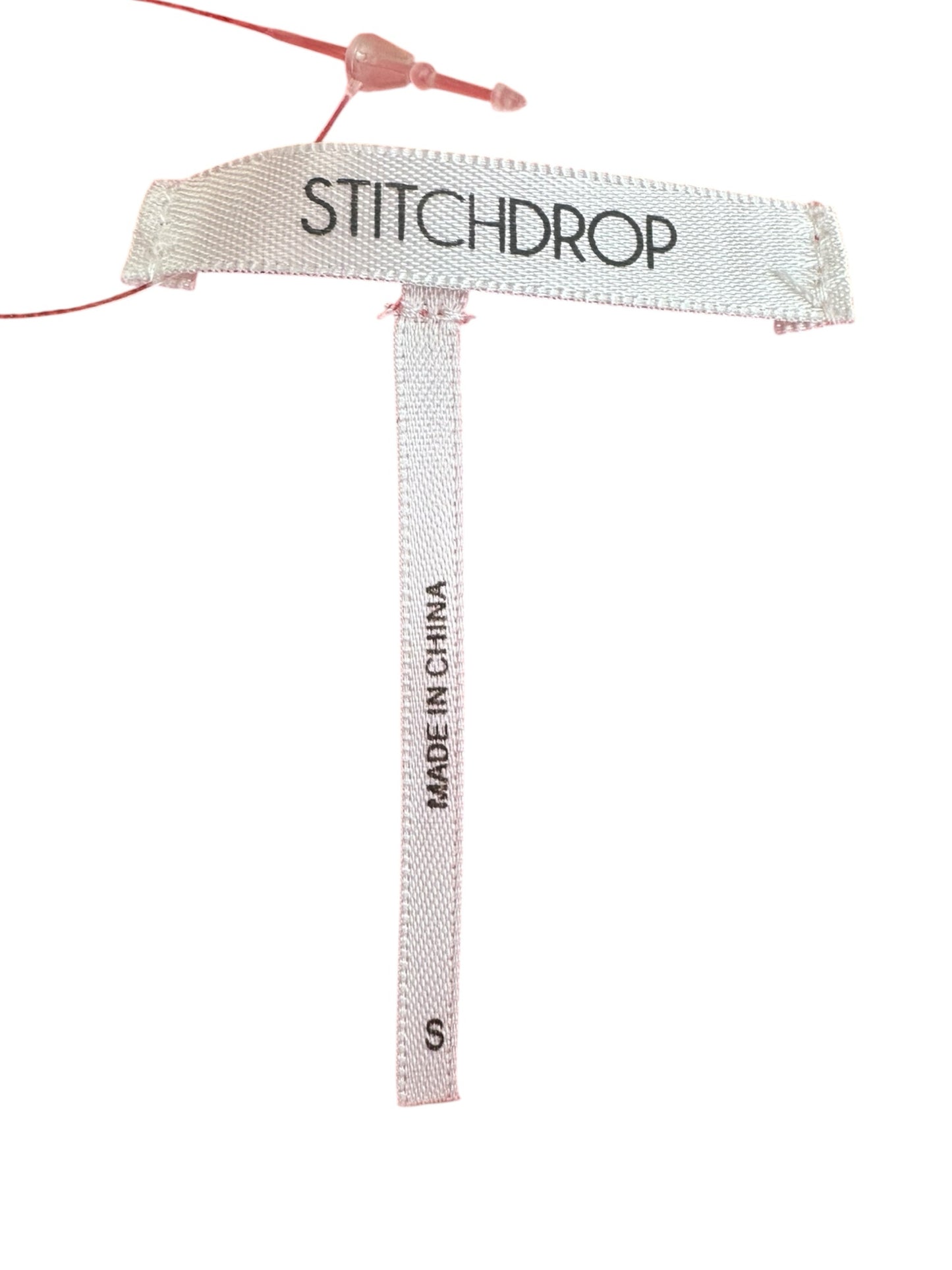 Stitch drop Red Knit Top Size S