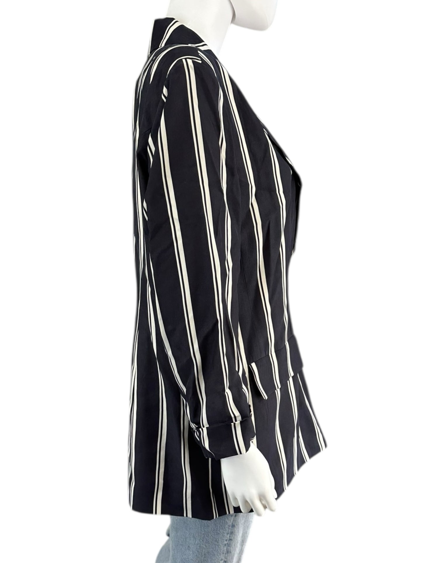 Iris Setlakwe Navy Striped Blazer Size 12