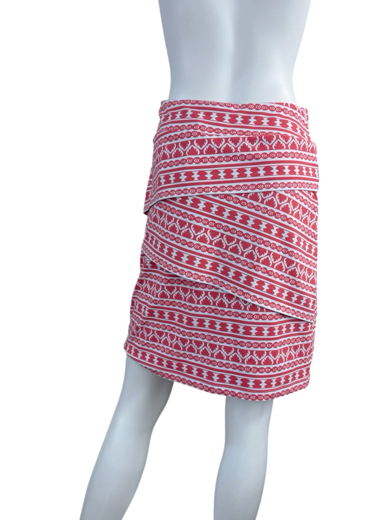 J.Mclaughlin Pink Ribbon Stripe Nicola Skirt Size XS