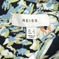 Reiss Blue Paisley Print Button-Down Shirt Size 8