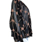 Johnny Was NWT Black Sheer Prin Iman Blouse Size M