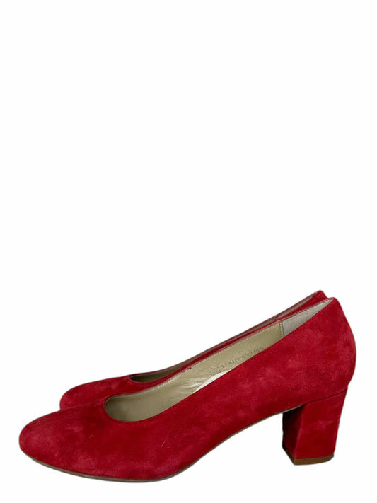 Eric Michael Red Suede ABBY Pumps Size 40