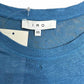 IRO Blue Distressd Linen Top Size XS