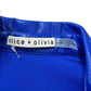 alice & olivia Blue Faux Leather Mini Dress Size M