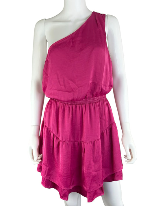 STEVE MADDEN NWT Hot Pink One Shoulder Dress Size M