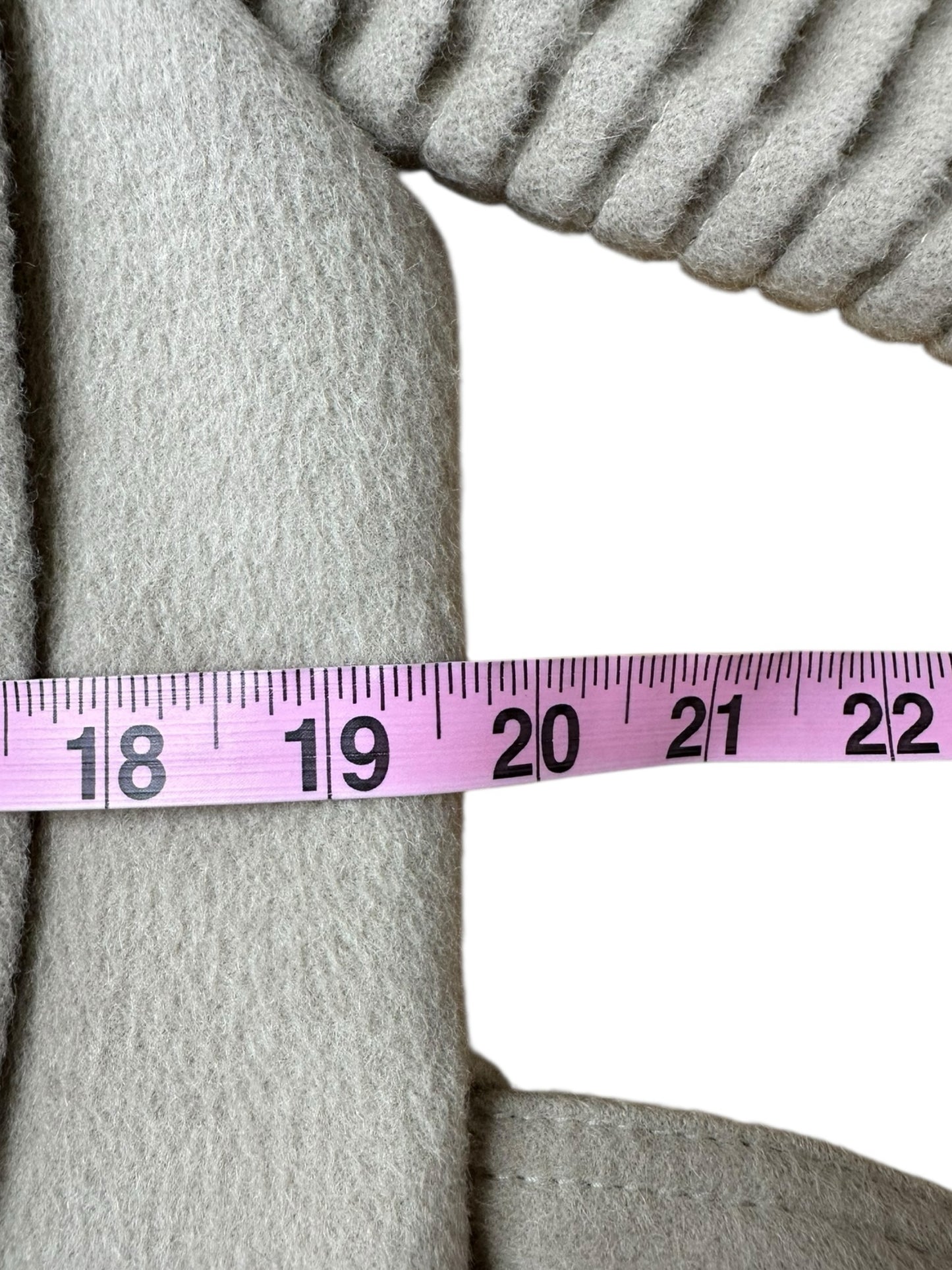 SENTALER Tan Alpaca Wool Trench Coat Size M