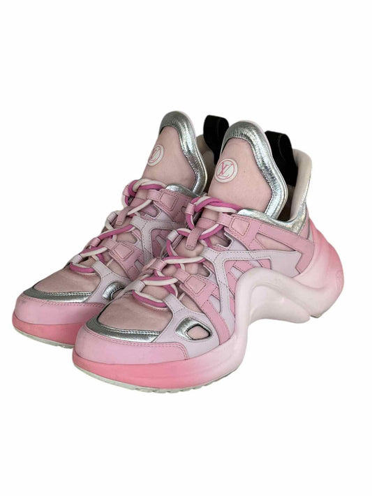 LOUIS VUITTON Pink Ombre ARCHLIGHT Sneaker Size 41