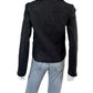 KUT from the Kloth Black Faux Leather Moto Jacket Size S