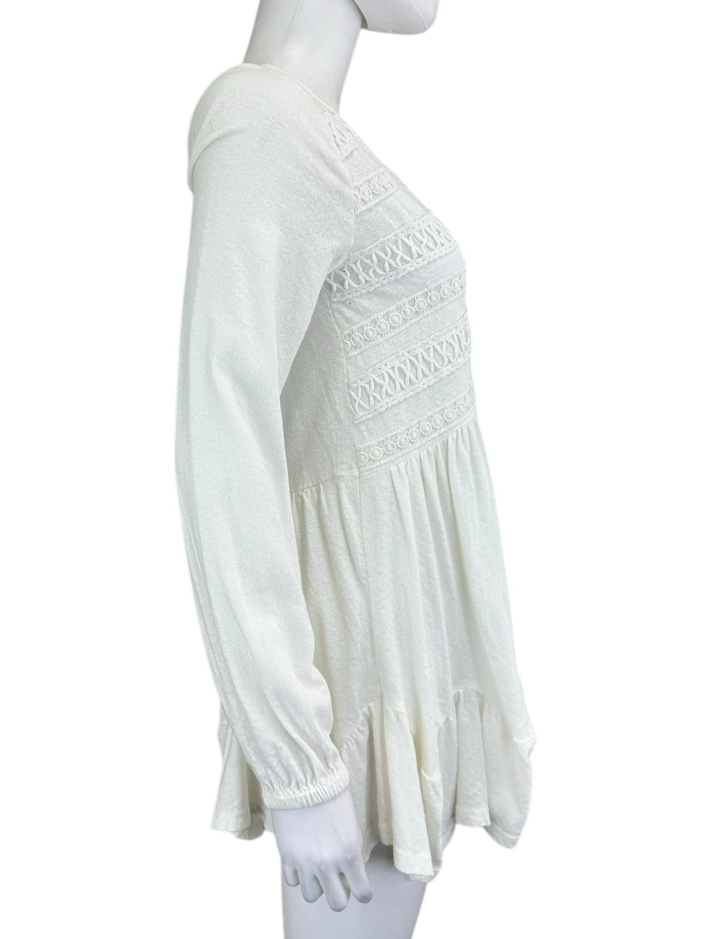 anthropologie White Button Down Mini Dress NWT Size XS