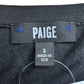 PAIGE Black Basic Tee Size S