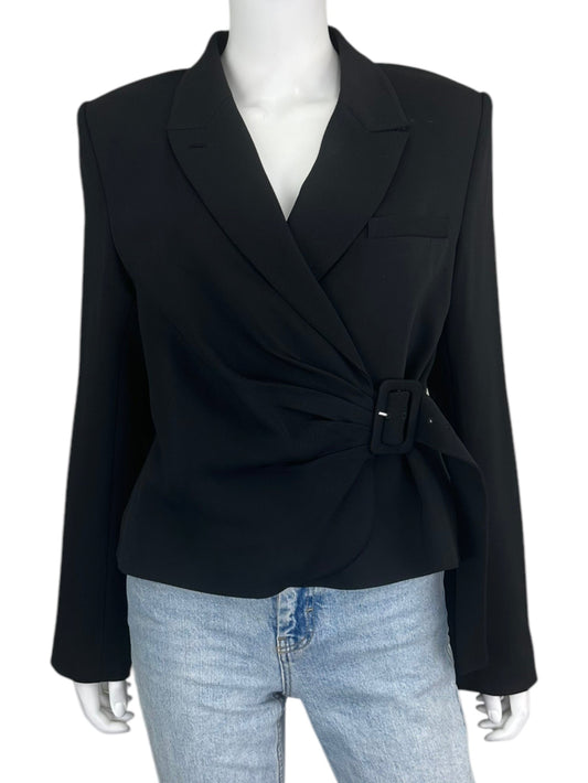 & other stories Black Wrap Jacket Size 10