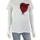 Alexander McQueen Heart Graphic Tee Size 42