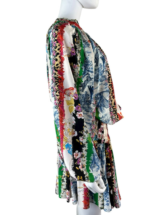 ZADIG & VOLTAIRE Rocade 100% Silk Print Dress Size S