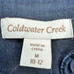 Coldwater Creek Demin Mini Dress Size M
