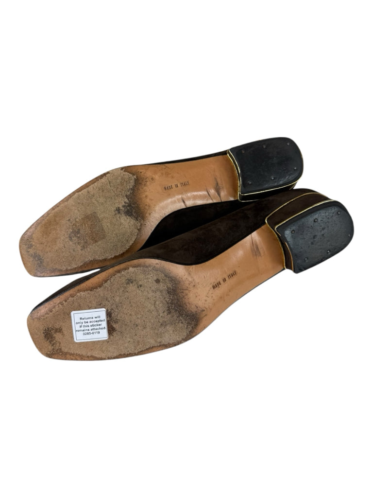 Salvatore Ferragamo Brown Suede Florence Pumps Size 9.5