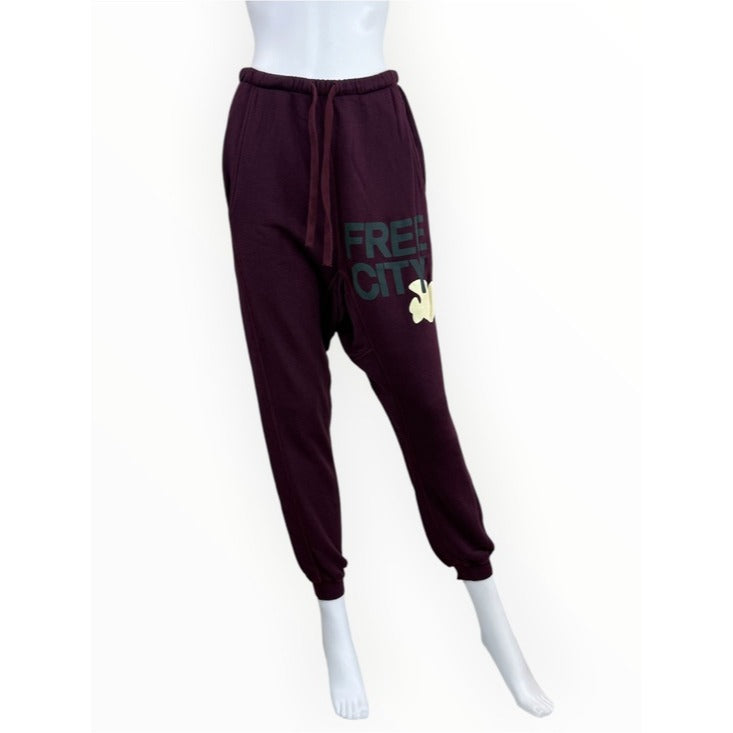 Free City NWT Eggplant Superfluff Sweatpants Size XS