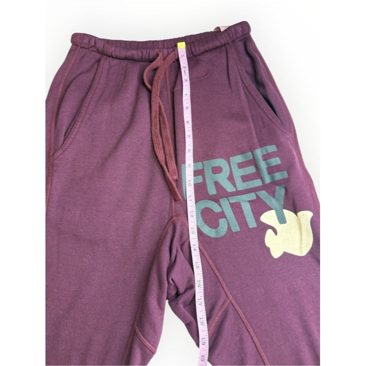 Free City NWT Eggplant Superfluff Sweatpants Size XS