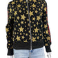 PALM ANGELS Black Star Bomber Jacket Size S
