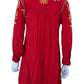 Johnny Was BIYA Red Embroidered Mini Dress Size XS