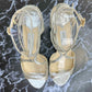 JIMMY CHOO Metallic Silver LANCE Heels Size 38.5