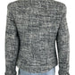 Talbots WOOL BLEND Black and White Tweed Blazer Size 6