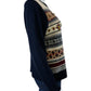 J. Crew Navy Jeweled Fair Isle Wool Sweater Size L
