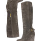 PRADA Brown Suede Wedge Knee Boots Size 7