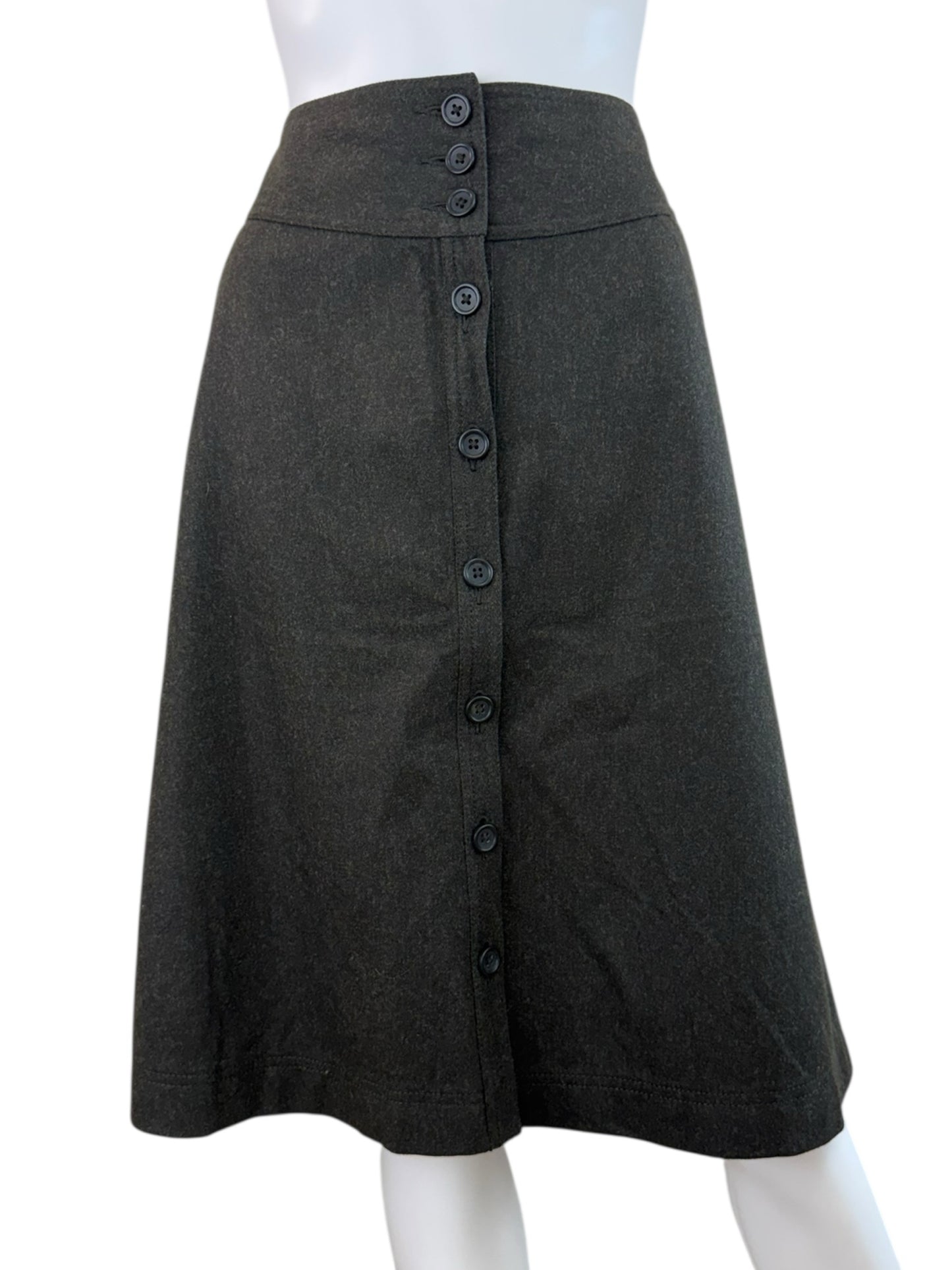 BANANA REPUBLIC Olive Green Wool Skirt Size 4