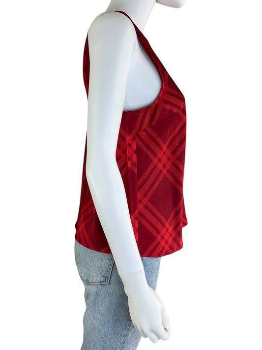 J. Crew NWT Red Plaid Tank Size S