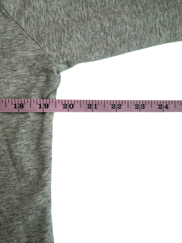 Johnny Was Gray 100% Cotton Long Sleeve Tee Size S