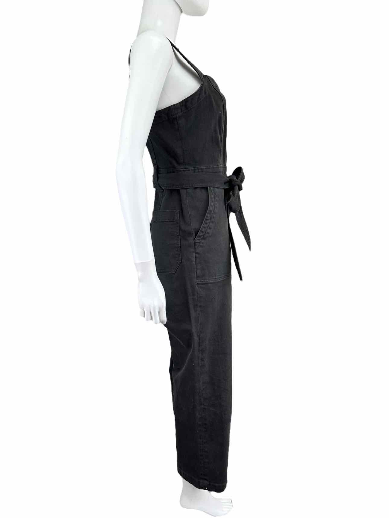 La Vie Charcoal Denim Jumpsuit Size S Tall