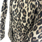 chicos Brown Leopard Print Coat Size S
