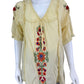 sundance Yellow Embroidered Blouse Size L