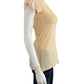 Johnny Was Peach 100% Cotto Embroidered Knit Top Size S