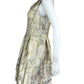 VINCE CAMUTO NWT Gold Brocade Cocktail Mini Dress Size 6