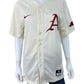 Nike Dri-Fit Cream Razorback Replica Baseball Jersey Size S