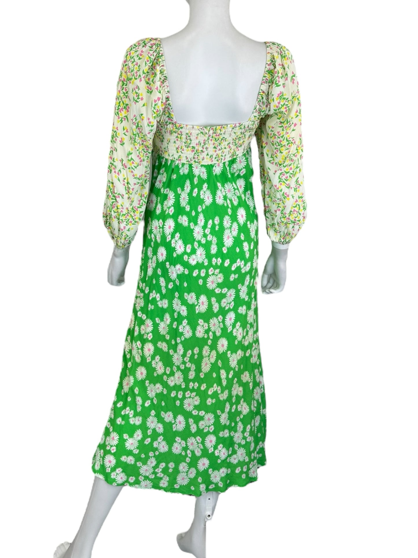 Rixo Floral Patterned Casual Dress Size 4