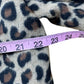 Talbots NWT Brown Leopard Print Wool Coat Size M
