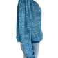 MICHAEL Michael Kors Blue Printed Tie Neck Blouse Size L